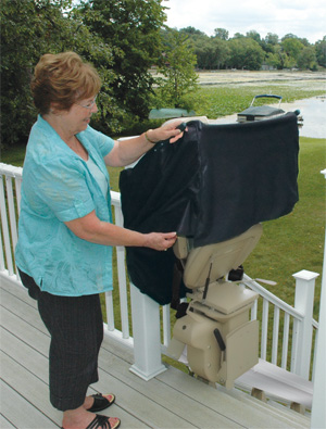 Outdoor Electra-Ride Elite Straight Rail Stairlift