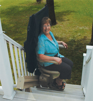 SRE-2010E Outdoor Electra-Ride Elite Straight Rail Stairlift
