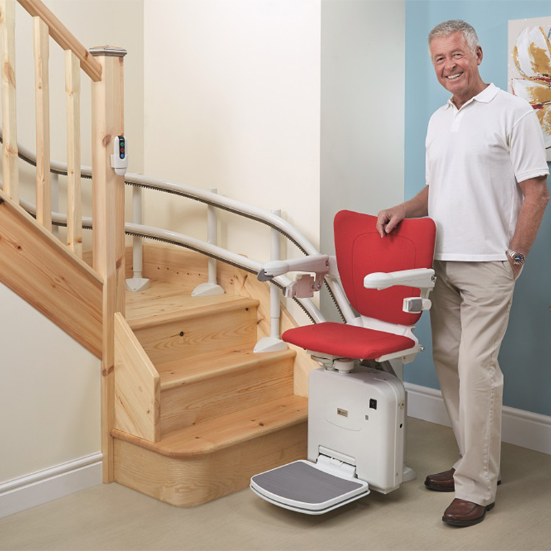 Los Angeles custom curved stairlift