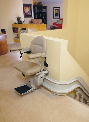 Electra-Ride III Indoor Custom Curved Rail Stairlift