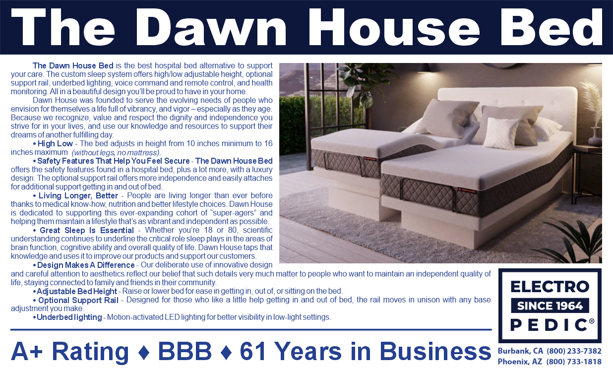 Los Angeles Dawn House Living Smart Bed by Ergomotion