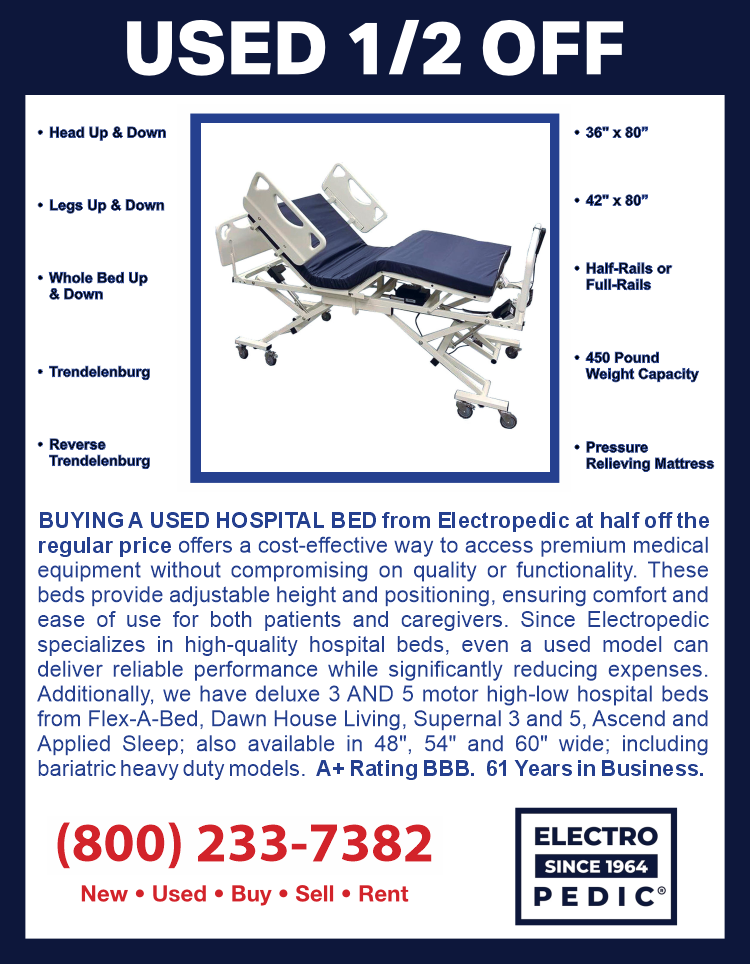 Los Angeles Buying a Used Electric 3 Motor Fully Electric Hospital Bed