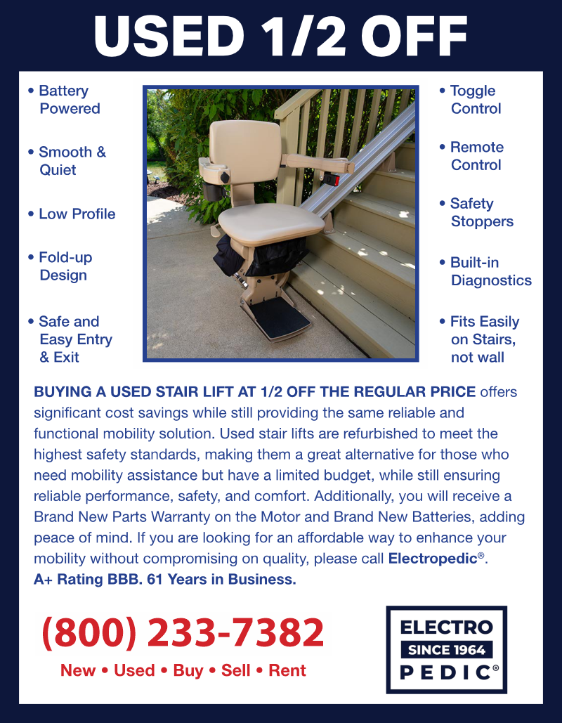 Los Angeles Used chair stair lifts are recycled second hand and refurbished chairlifts