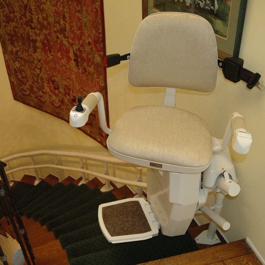 hawle precision rail double stairlift san francisco ca curved custom stairchair